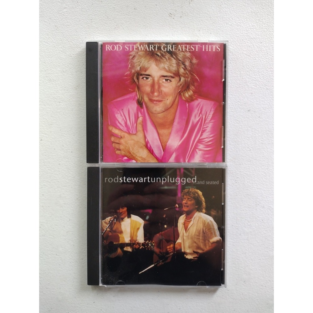 Rod Stewart Unplugged & Seated- Greatest Hits CD Lot Of 2